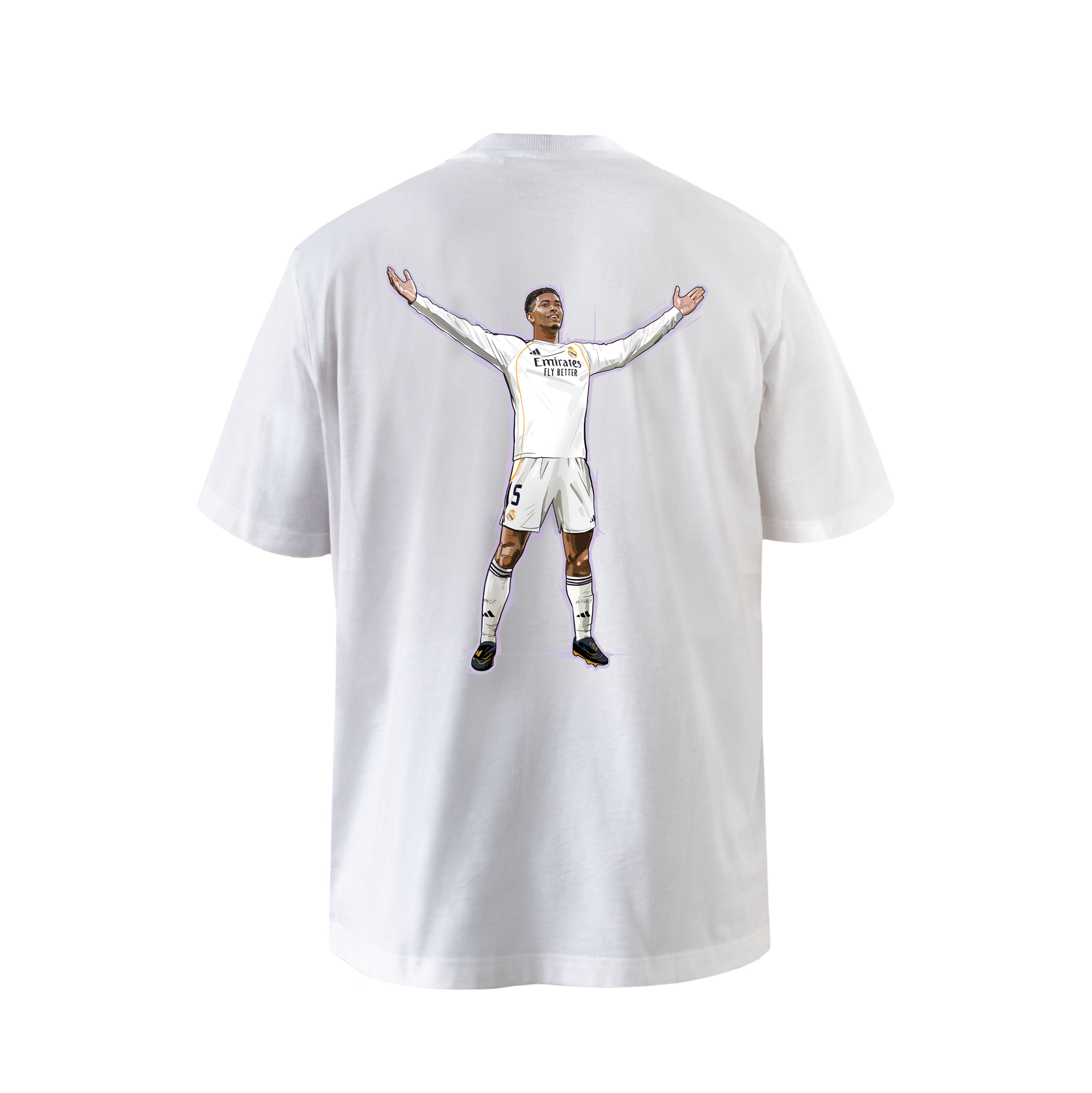 Mens adidas Magic Moments Jude Bellingham White T-Shirt