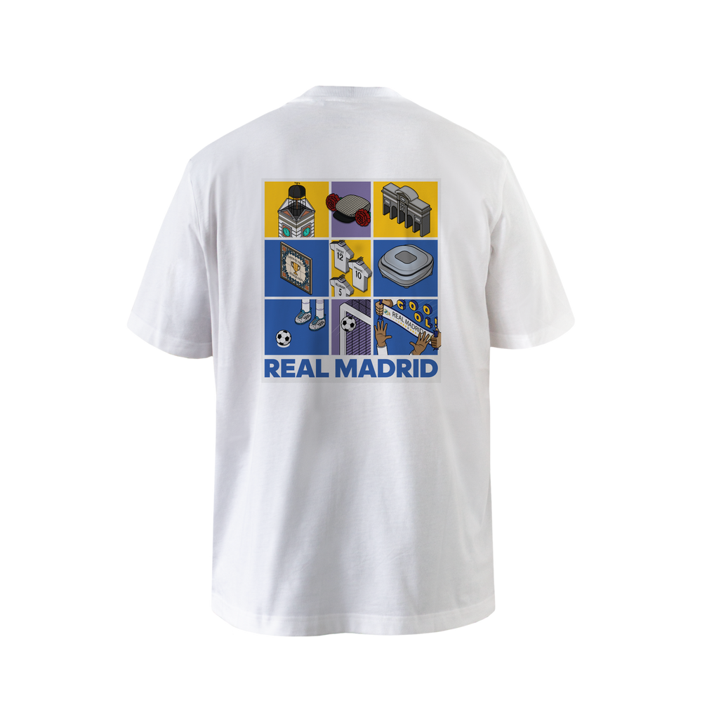 Mens adidas Magic Moments Madrid White T-Shirt