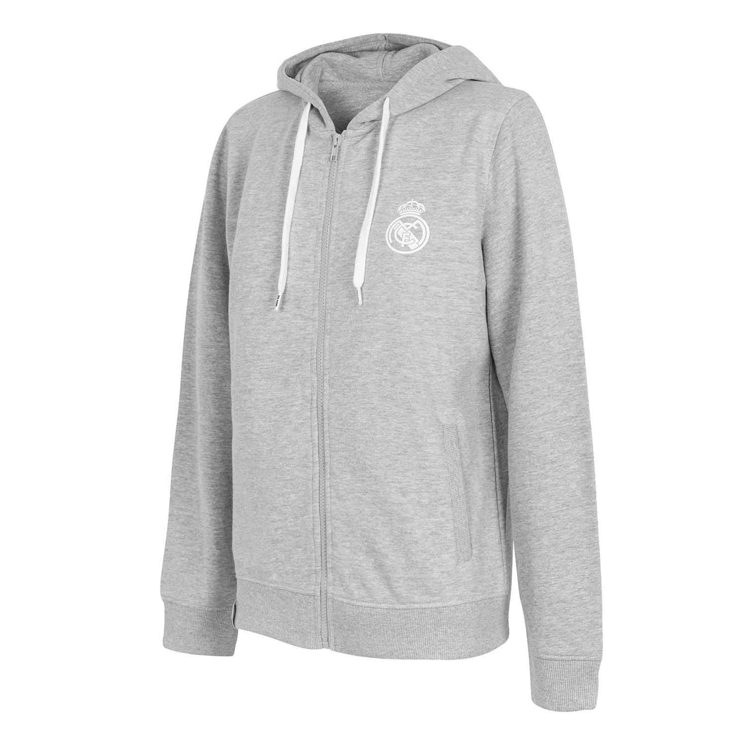 Womens Essentials Full Zip Hoody Light Grey