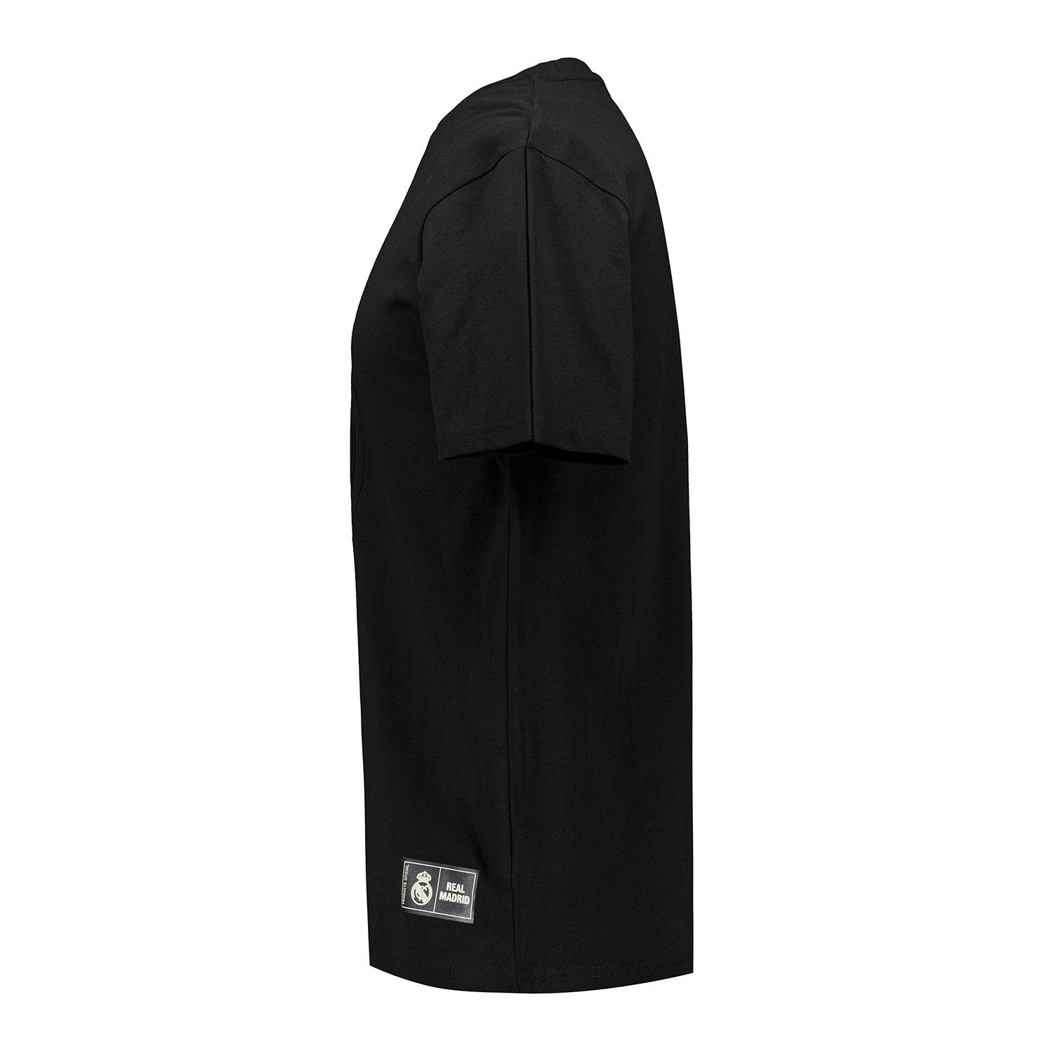 Mens Blackout T-Shirt Crest Black Real Madrid