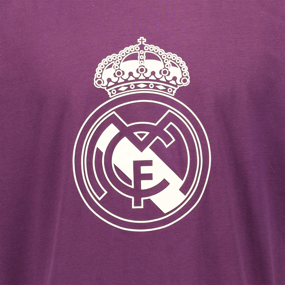 Mens Color Crest T-Shirt Purple Real Madrid
