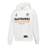 Sudadera Capucha Hombre Real Madrid x NFL Blanca