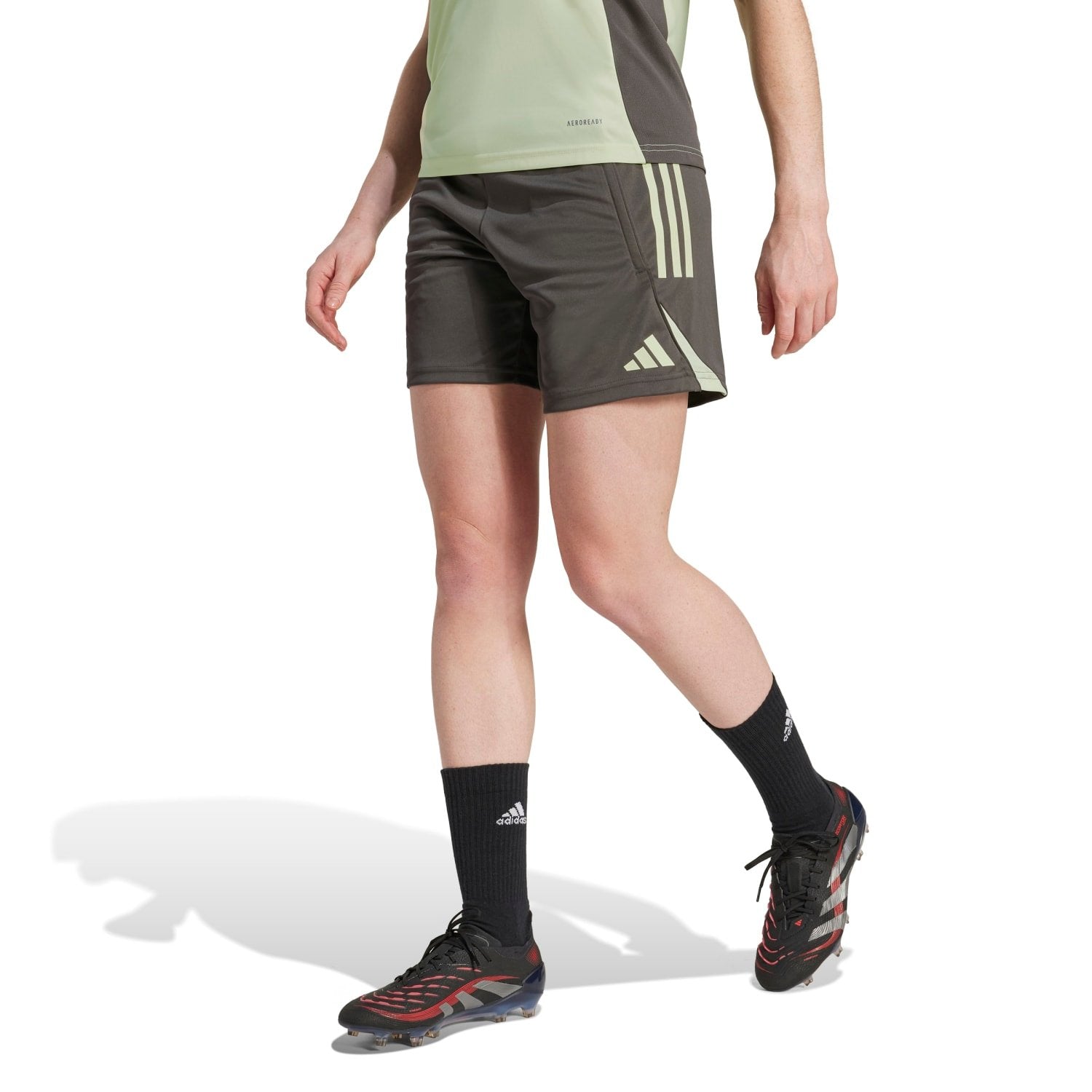 Womens adidas Training Shorts 25/26 Dark Olive