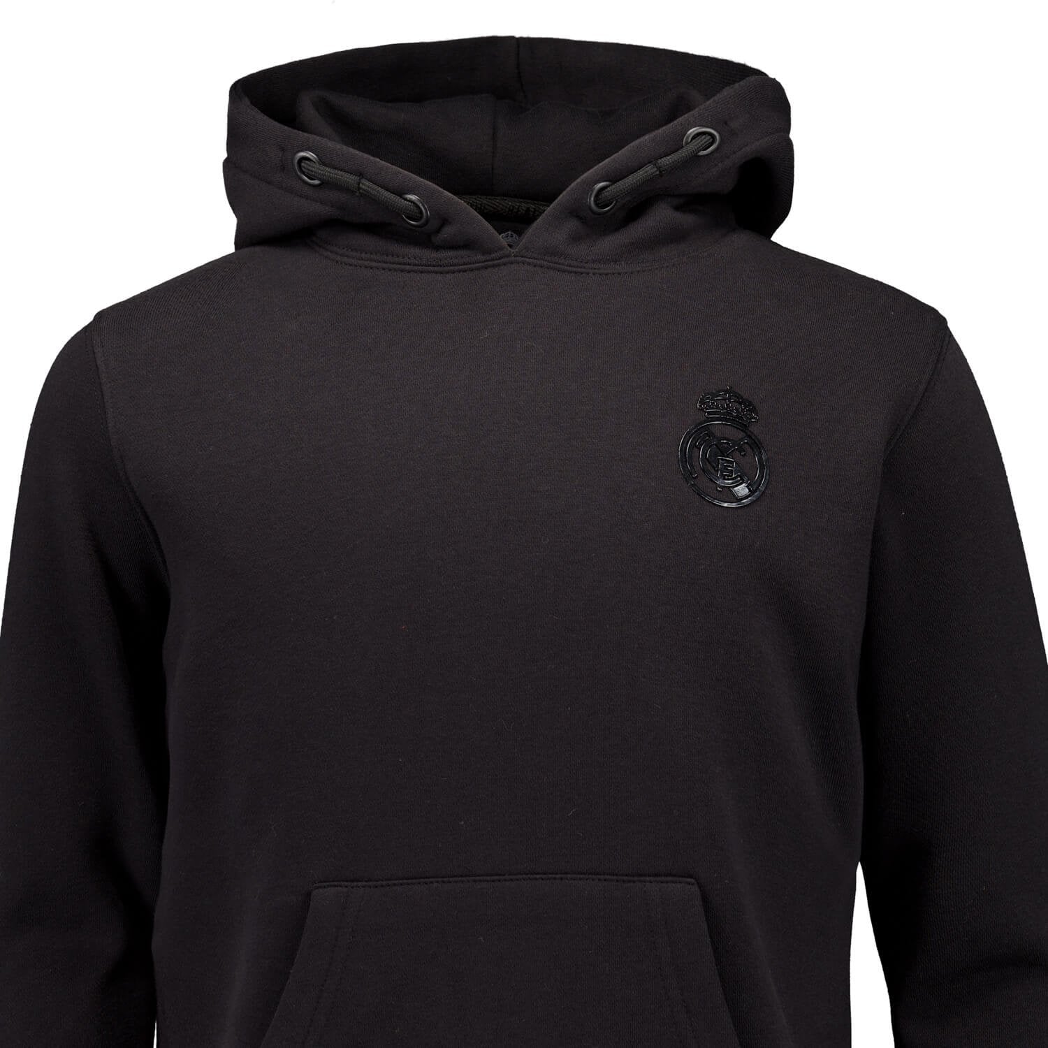 Kids Blackout Hoodie Backprint Black Real Madrid – Official Real
