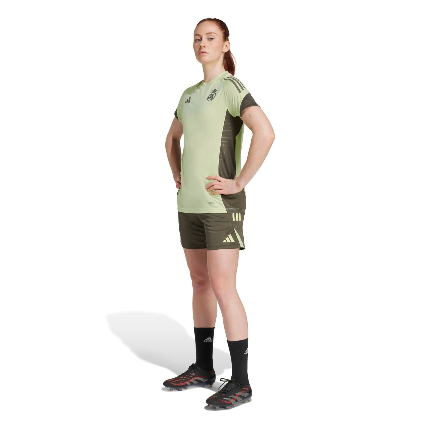 Womens adidas Training Shirt 25/26 Lime Green – Official Real