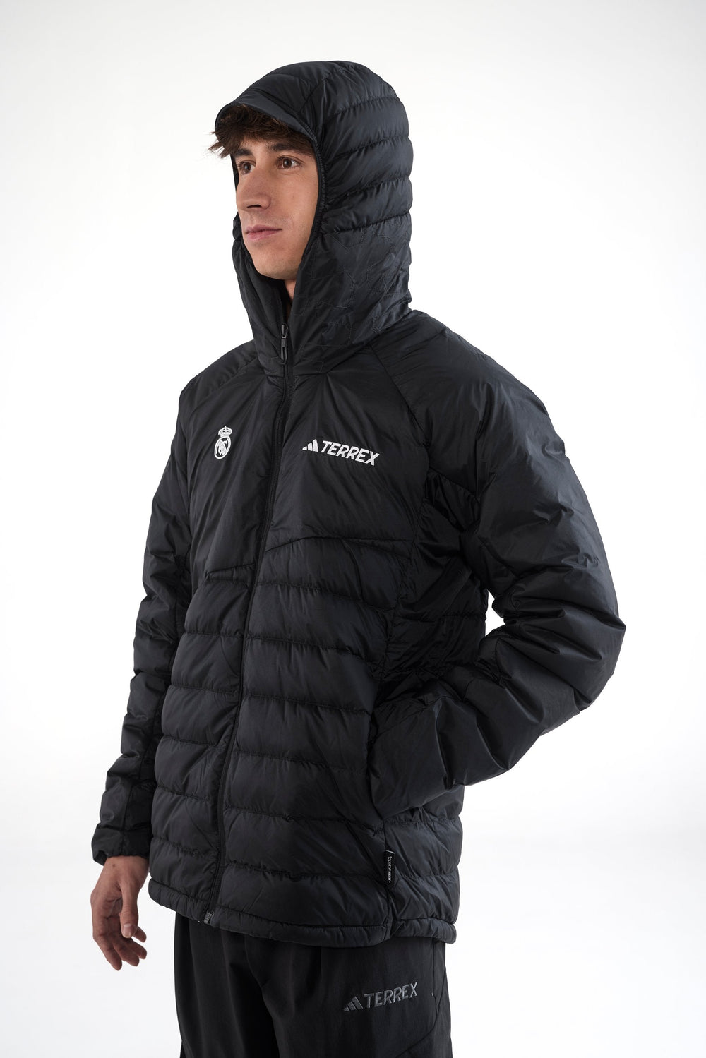 Mens adidas Terrex CLIMAWARM+ Rain Jacket Black