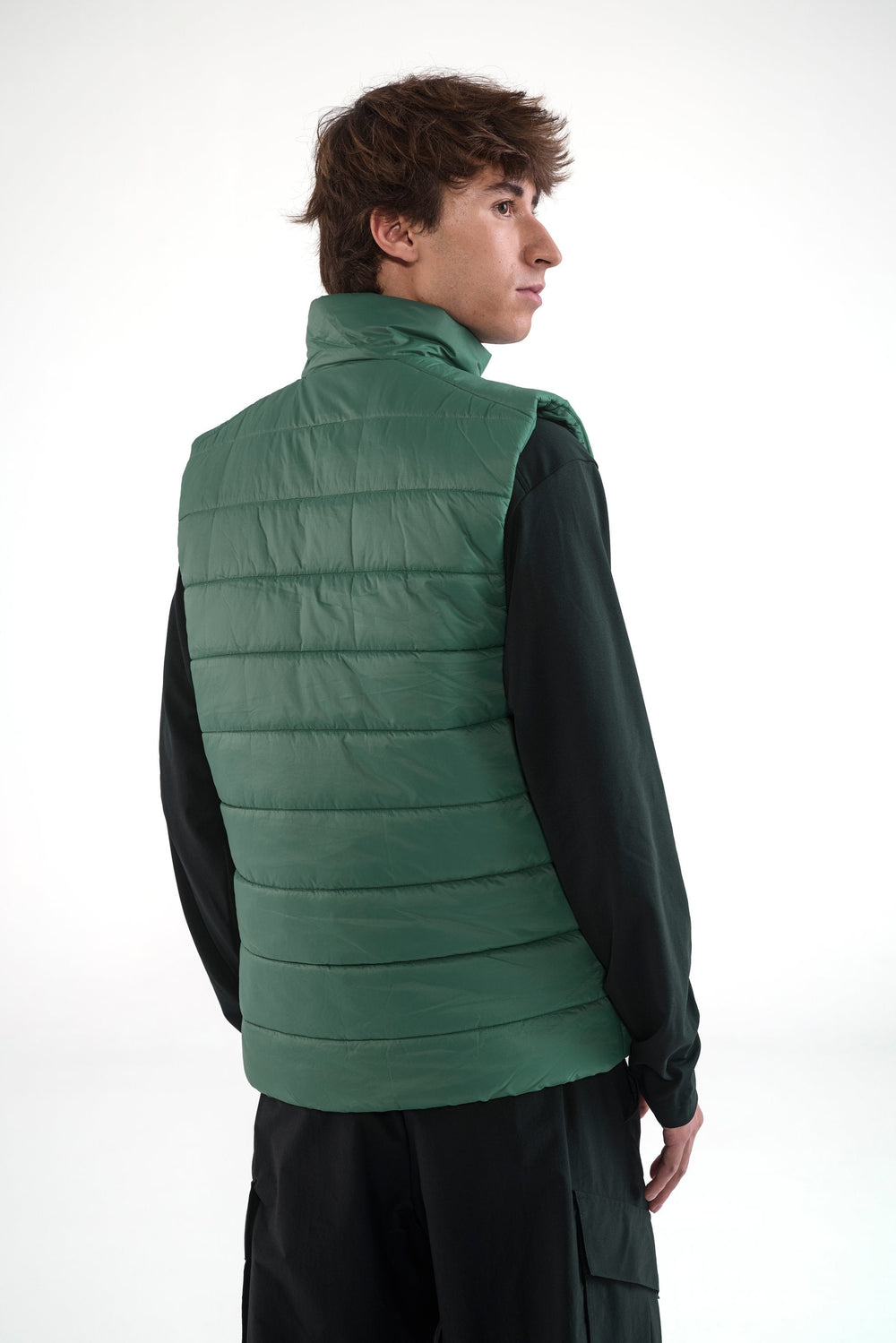 Mens adidas Terrex CLIMAWARM Rain Padded Vest Green