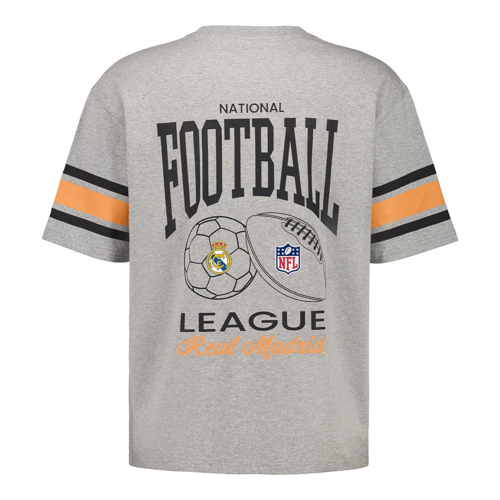 Mens Real Madrid x NFL T-Shirt Grey