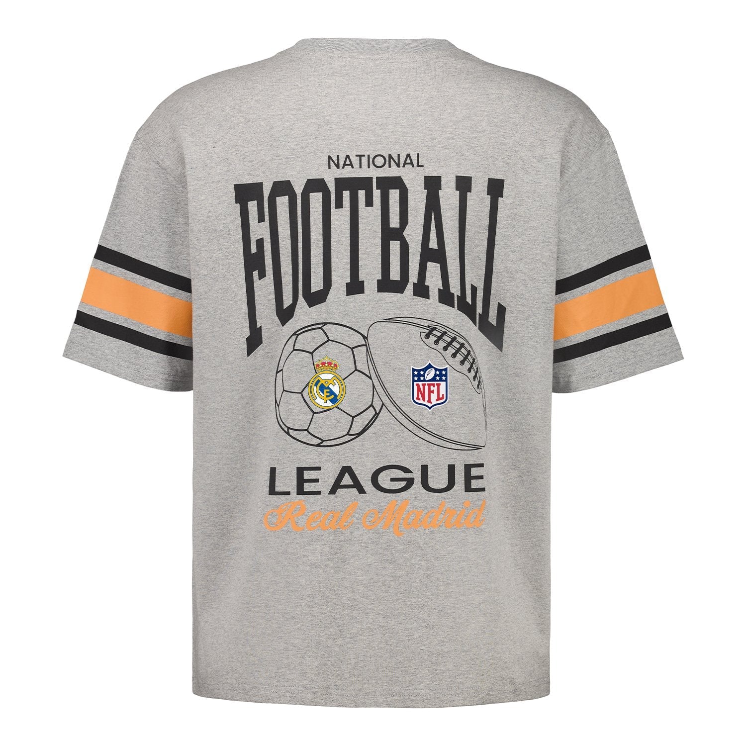 Mens Real Madrid x NFL T-Shirt Grey