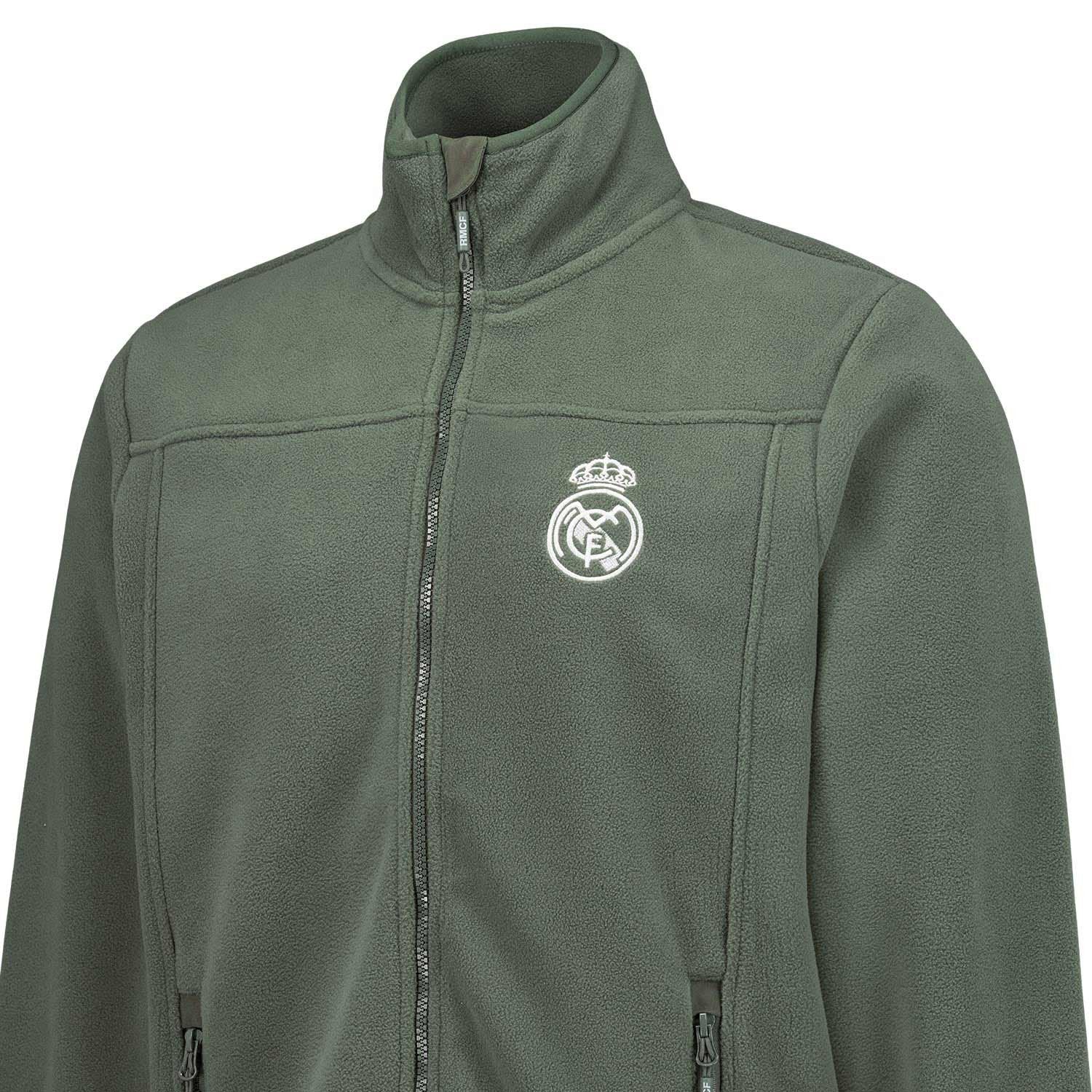 Mens Outerwear Fleece Jacket Green
