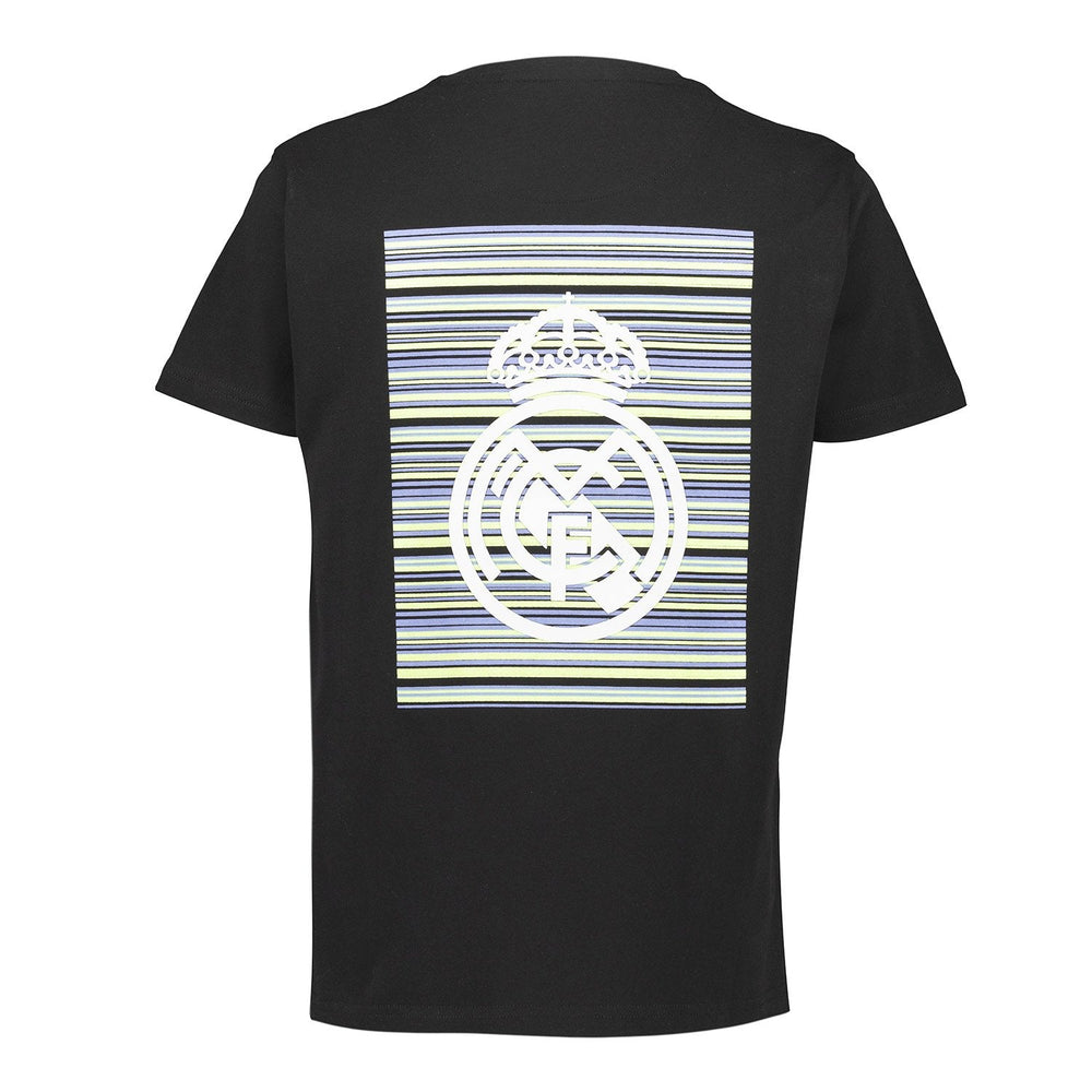 Kids T-Shirt Fan Kids Crest Back Print Black Real Madrid