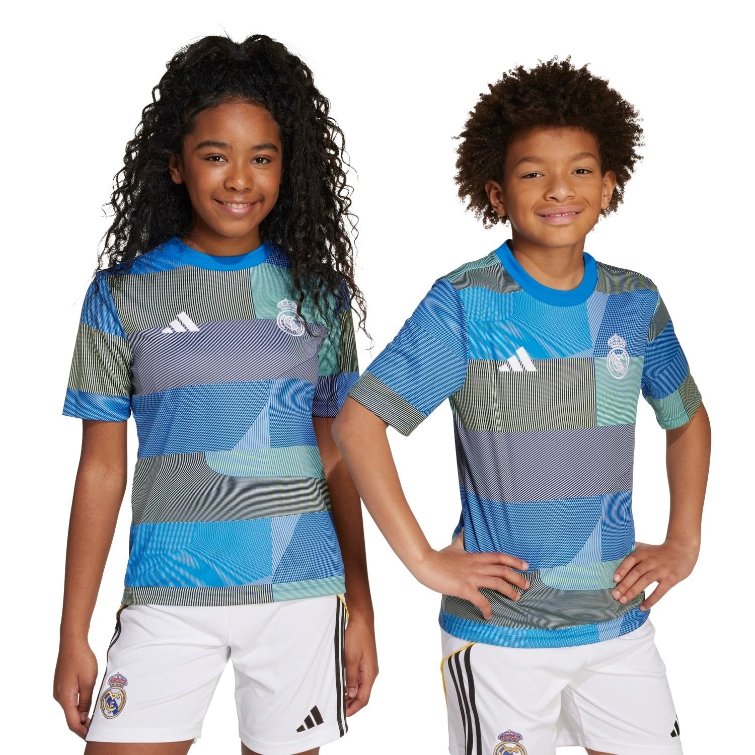 Kids adidas Warm Up Shirt 25/26 Blue – Real Madrid Europe Store