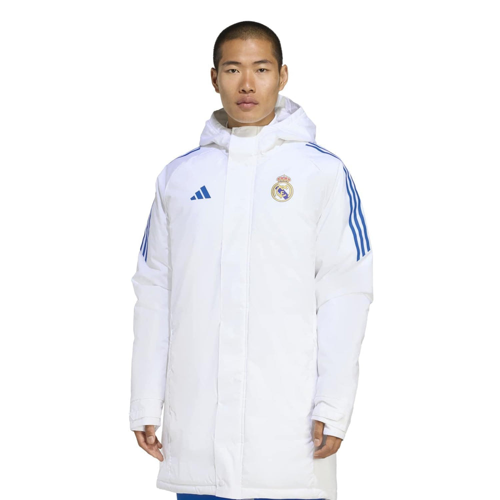 Mens adidas UCL Training Parka 25/26 White