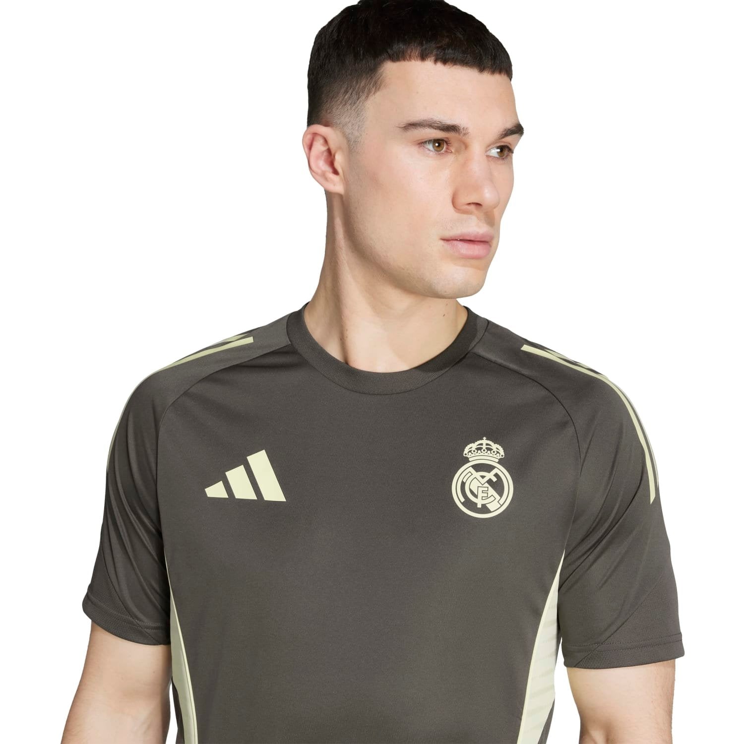 Mens adidas Training Shirt 25/26 Dark Olive – The Official Real