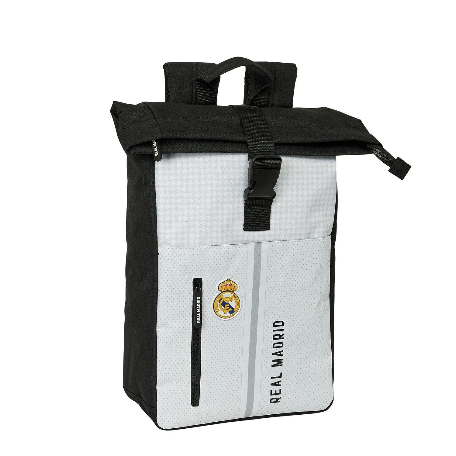 Flap Backpack Laptop 15,6´´ White/Black Real Madrid