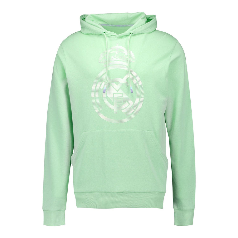 Mens Pastel Crest Hoodie Green Real Madrid