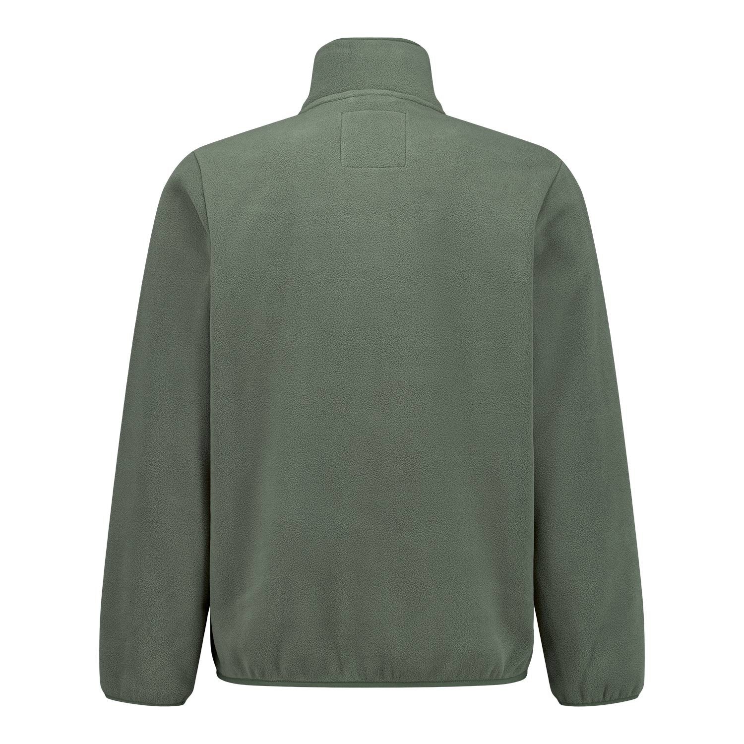 Mens Outerwear Fleece Jacket Green