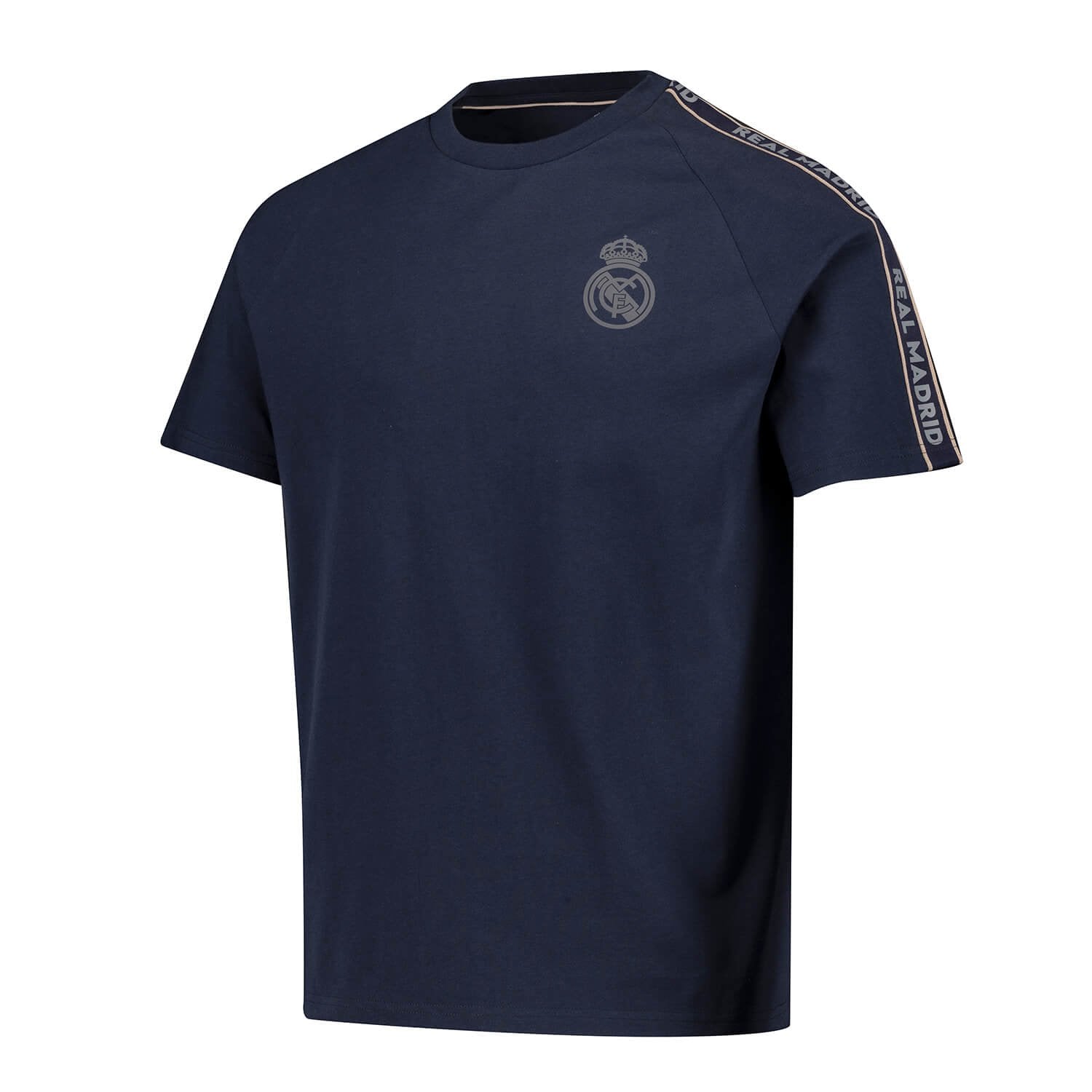 Mens Tape T-Shirt Navy Real Madrid
