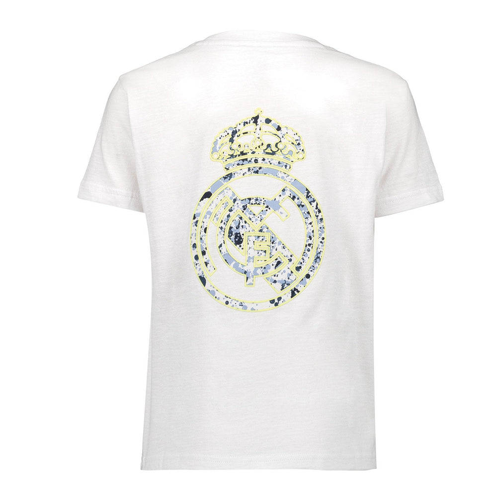 Kids T-Shirt Fan Kids Splatter Pocket White Real Madrid