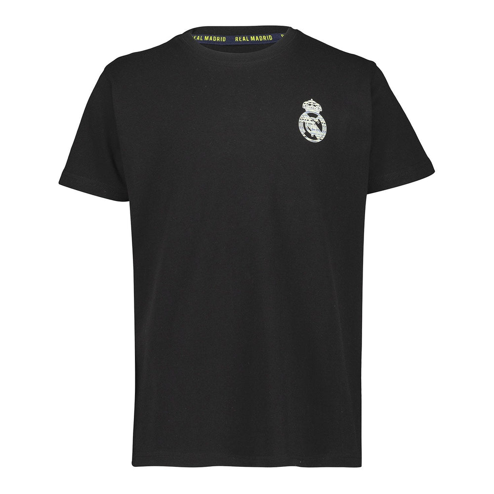 Kids T-Shirt Fan Kids Crest Back Print Black Real Madrid