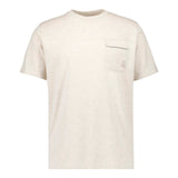 Men’s Plum Noir Cream Pocket T‑Shirt
