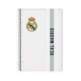 Cuaderno Folio Blanco/Negro Real Madrid