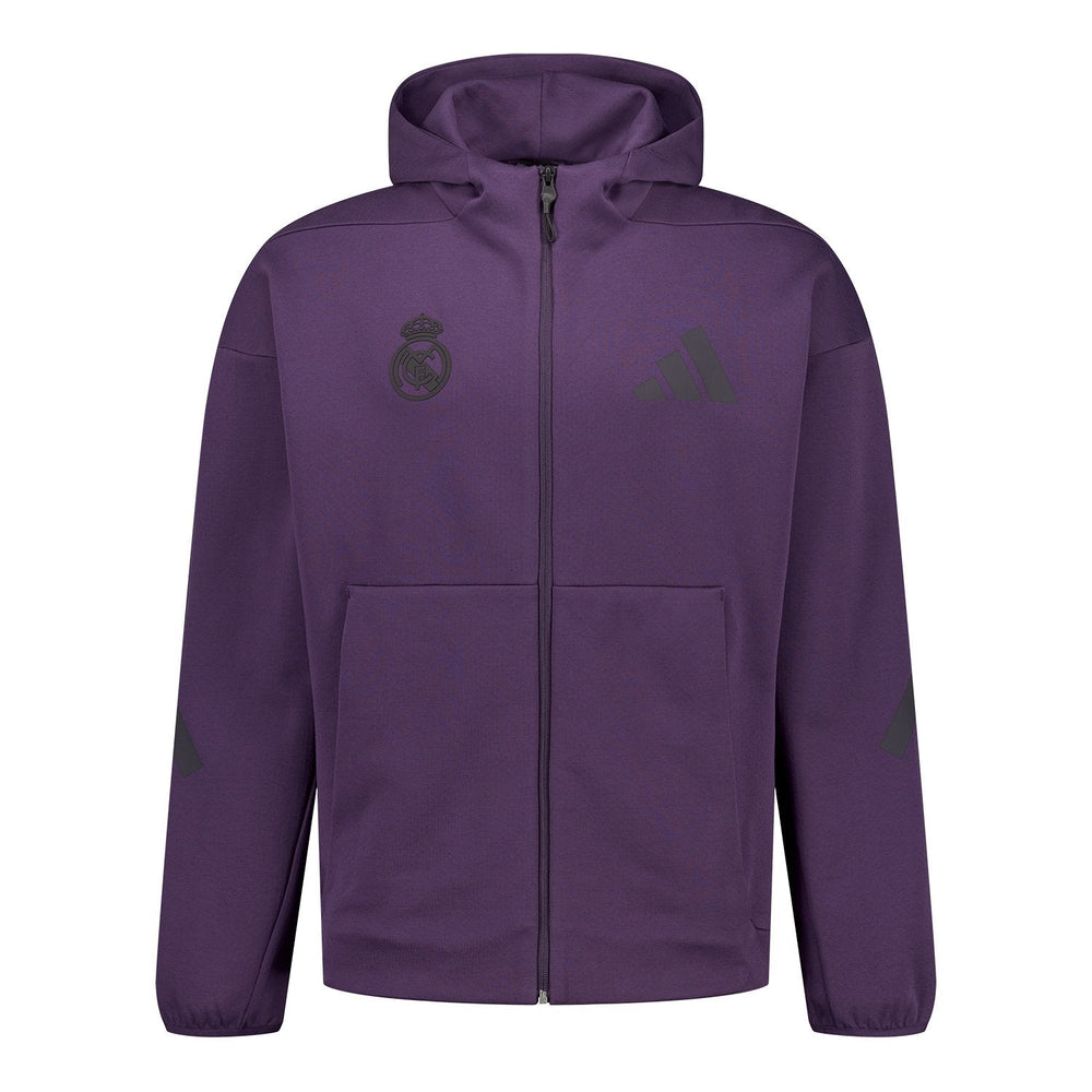 Mens Adidas Real Urban Full Zip Hoodie Purple