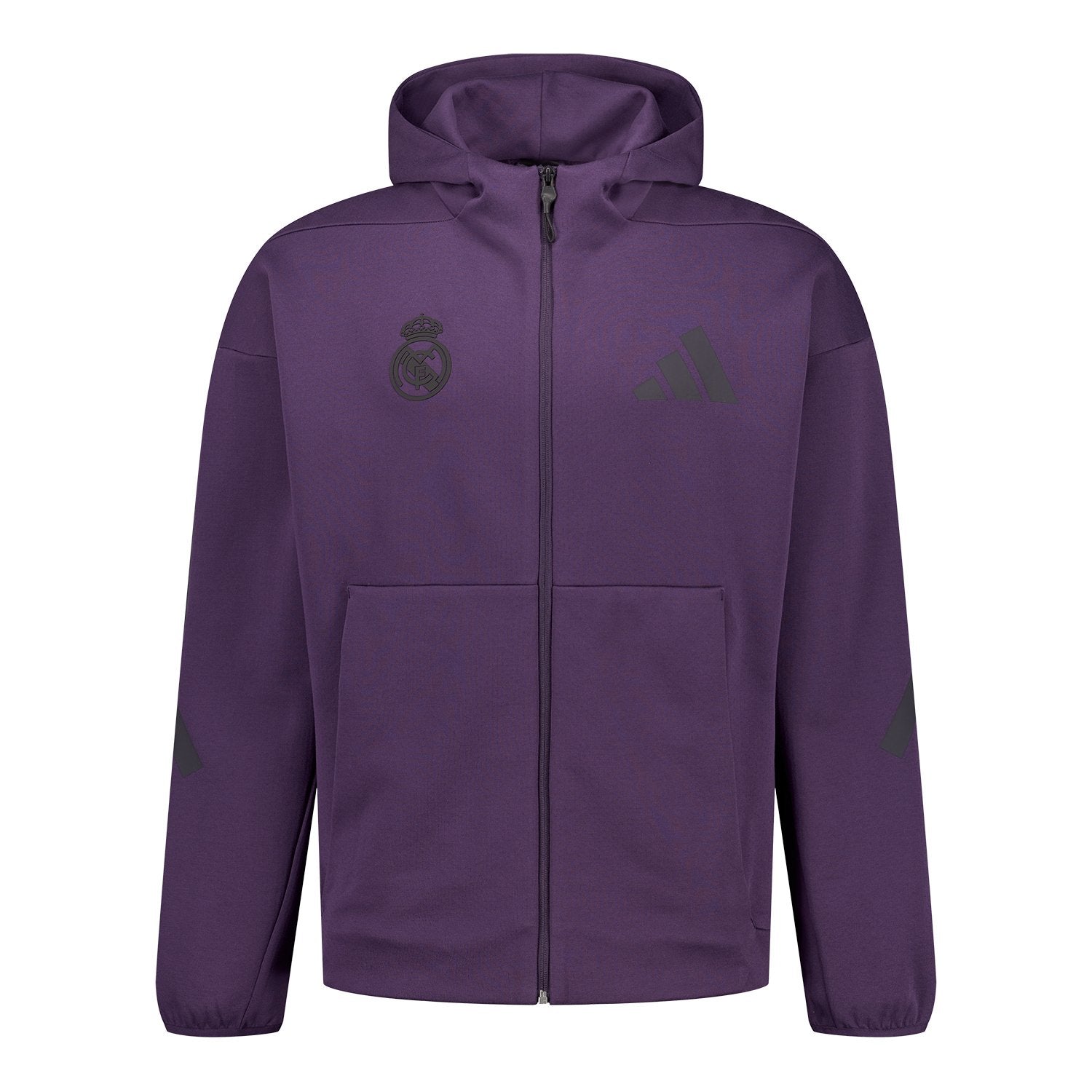 Mens Adidas Real Urban Full Zip Hoodie Purple