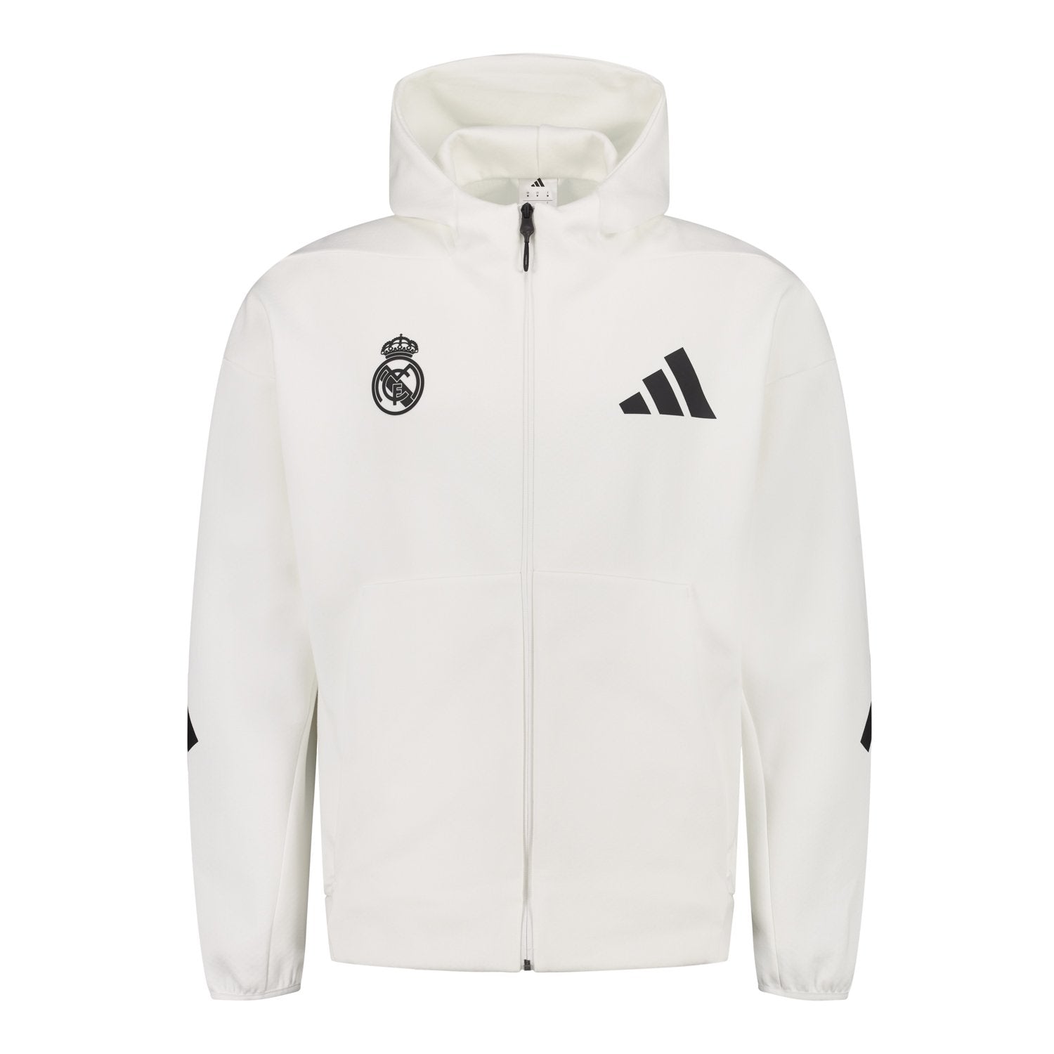 Mens adidas Real Urban Full Zip Hoodie White