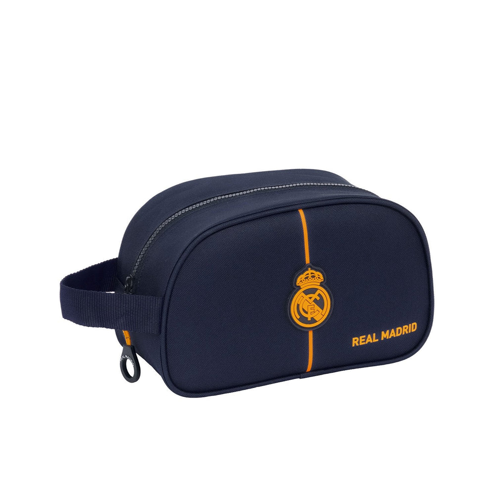 Single Handle Toiletry Bag Adaptable Navy Blue Real Madrid