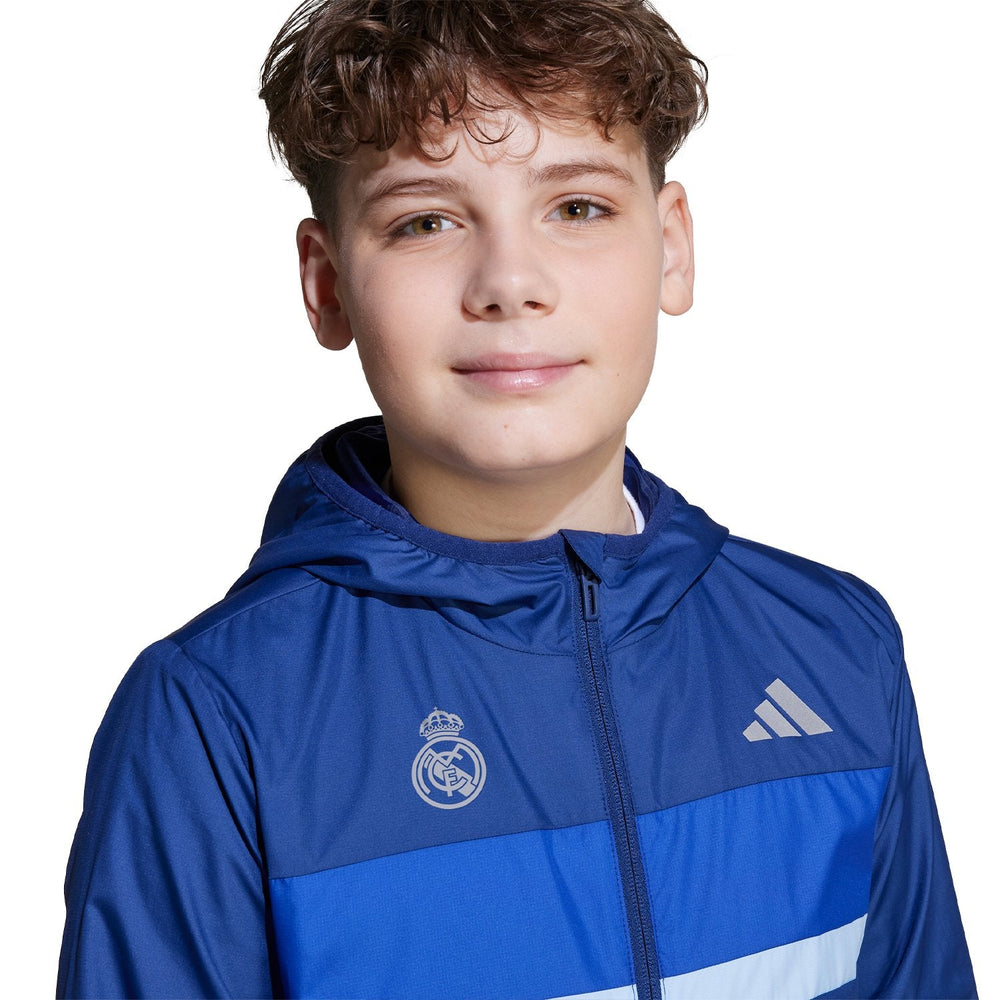Kids adidas Tiberio Windbreaker Dark Blue