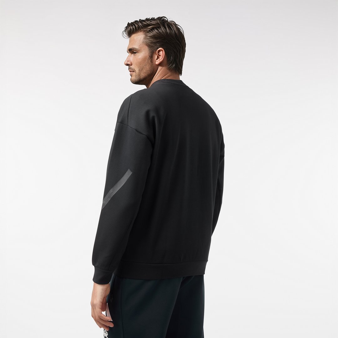 Mens adidas Real Urban Crew Sweatshirt Black