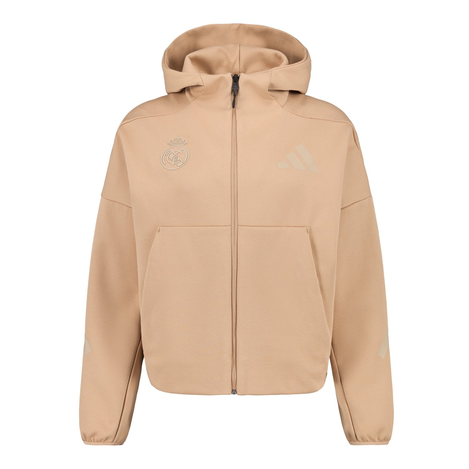 Womens Adidas Real Urban Full Zip Beige