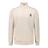 Sweat zippé beige classique pour homme