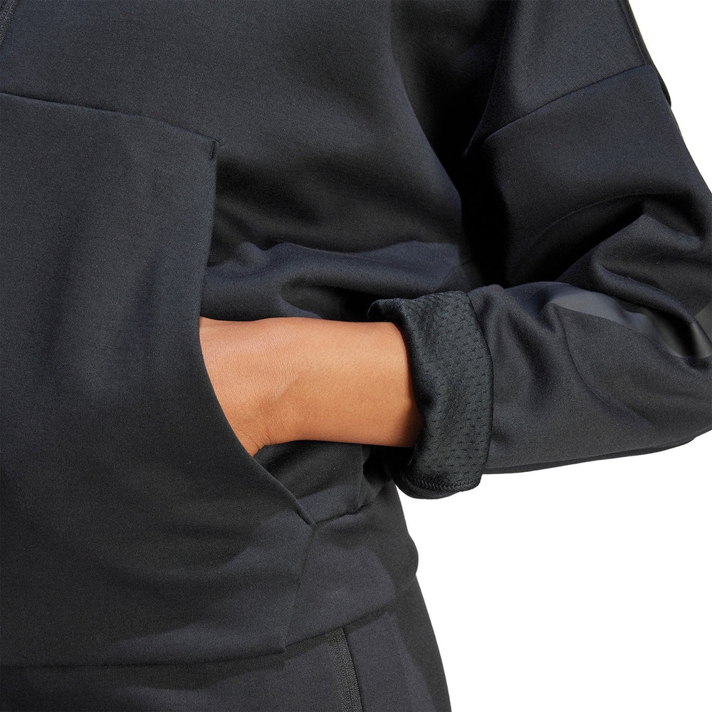 Womens adidas Real Urban Full Zip Hoodie Black