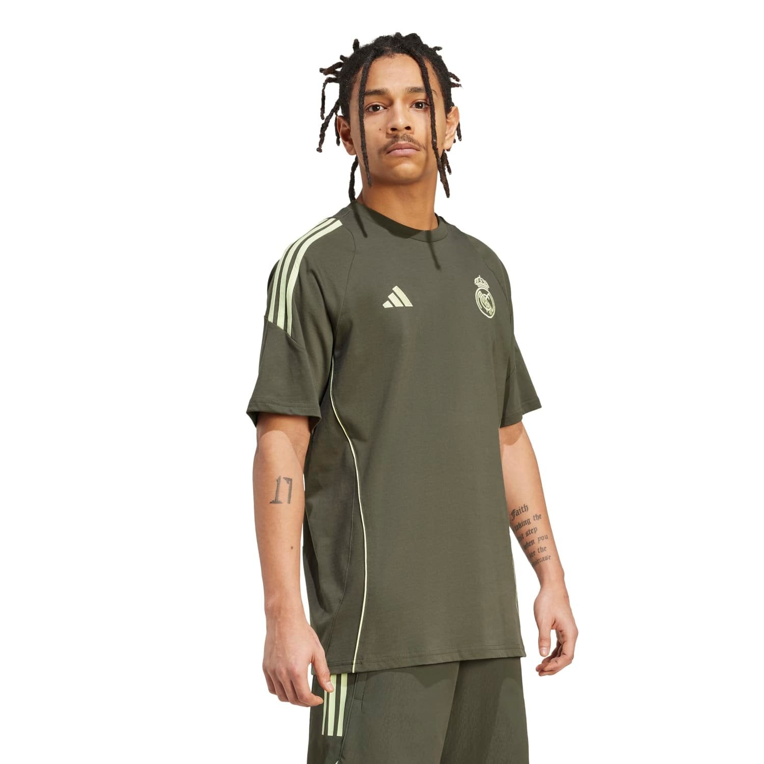 Mens adidas Training T-Shirt 25/26 Dark Olive – Official Real