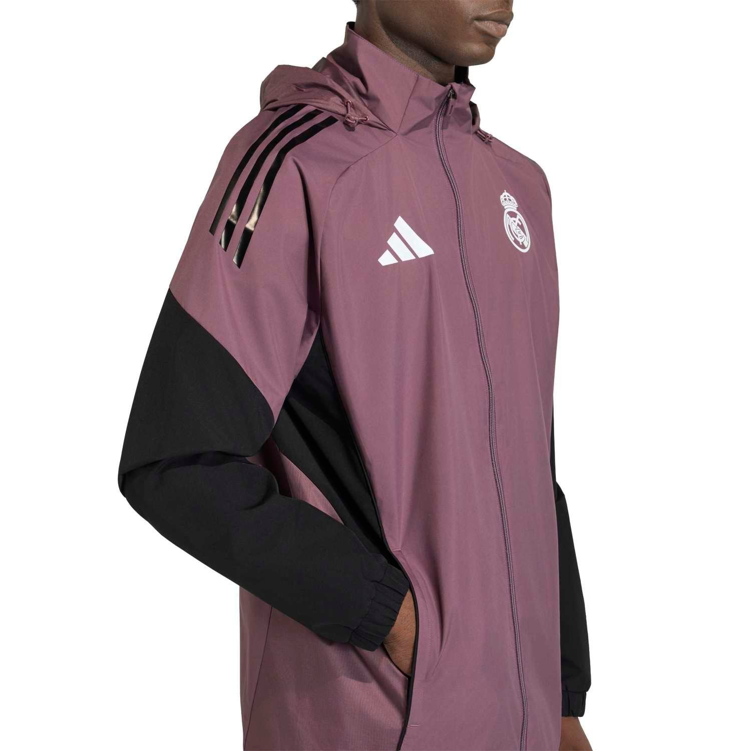 Mens adidas Training All Weather Jacket 25/26 Purple – Official