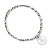 Brazalete disco plateado