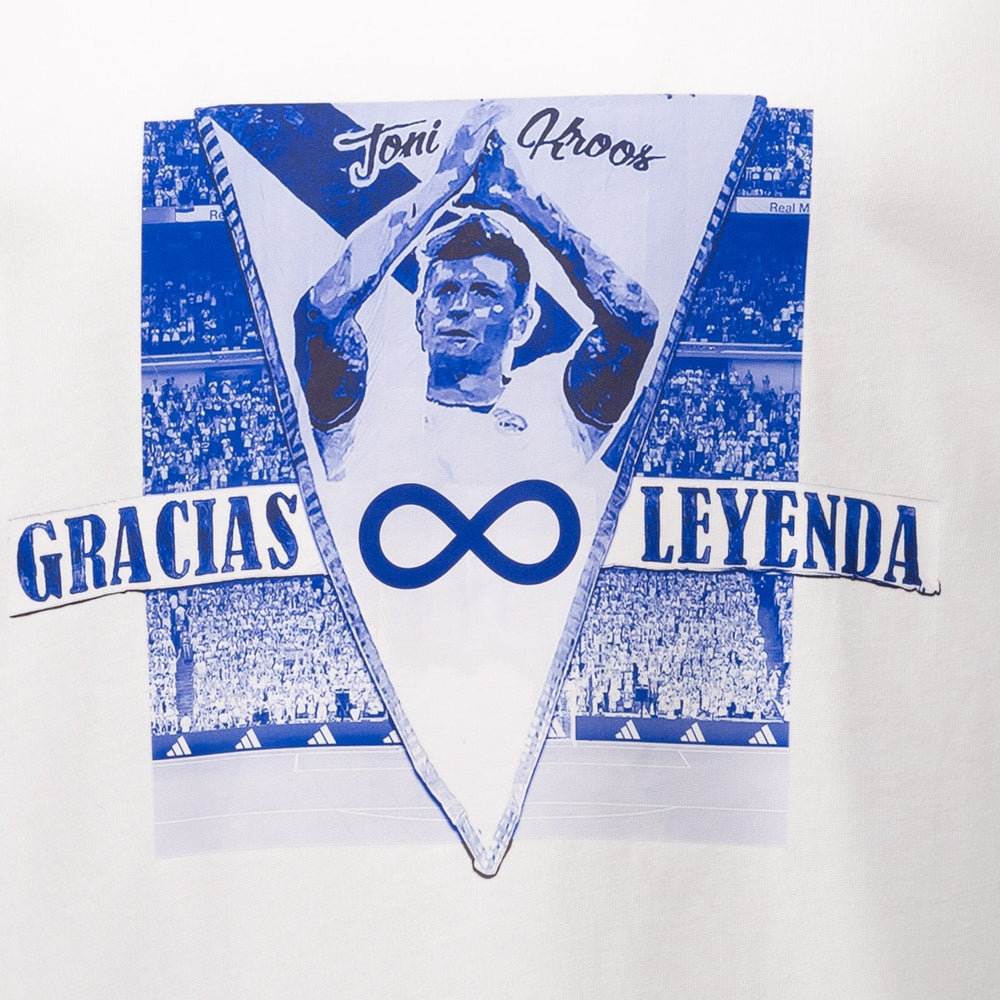 Mens T-Shirt Kroos adidas Magic Moments White