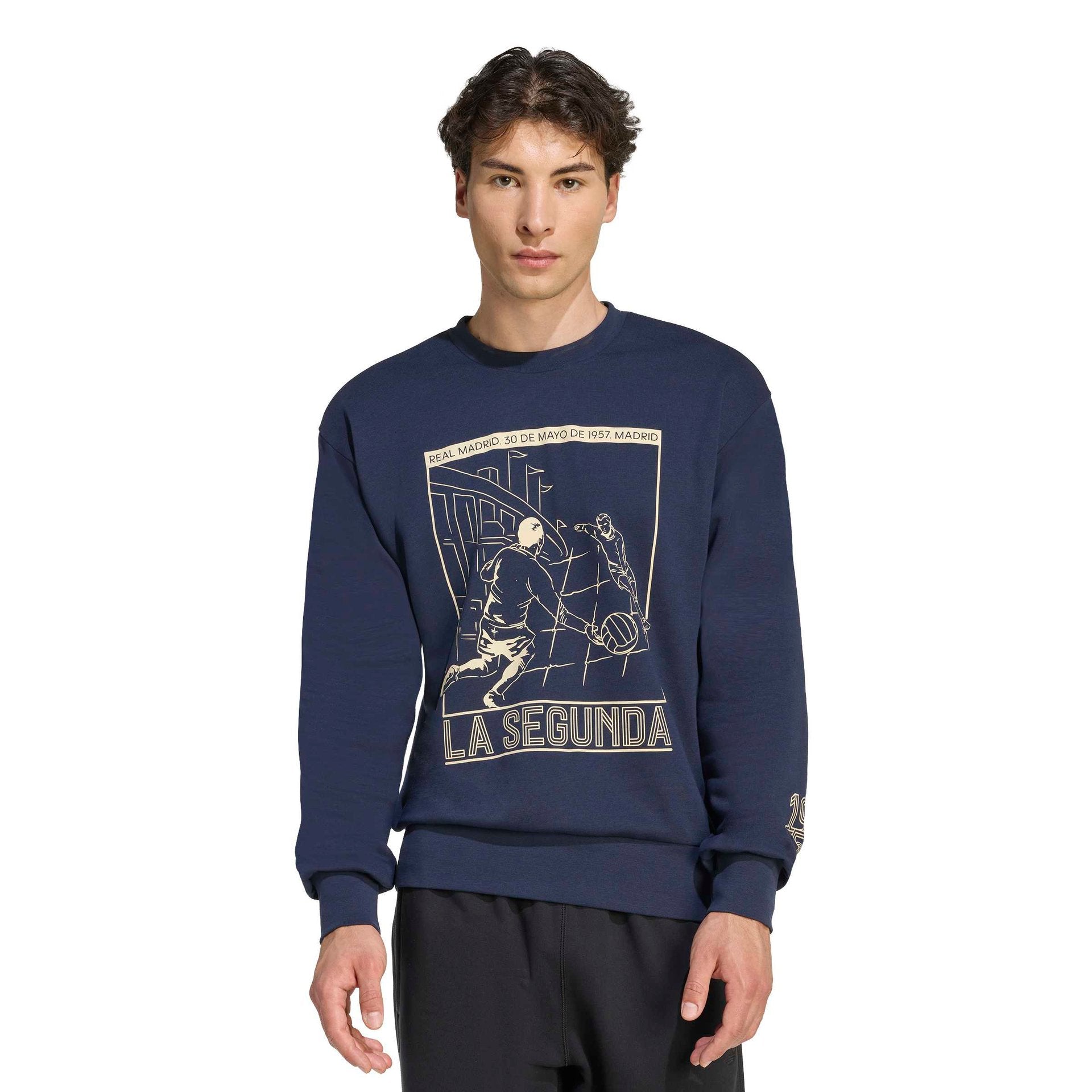 Mens adidas Heritage Pack Sweatshirt Navy | 1957 – Official Real