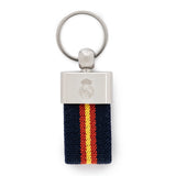 Real Madrid Navy Spanish Flag Fabric Keychain