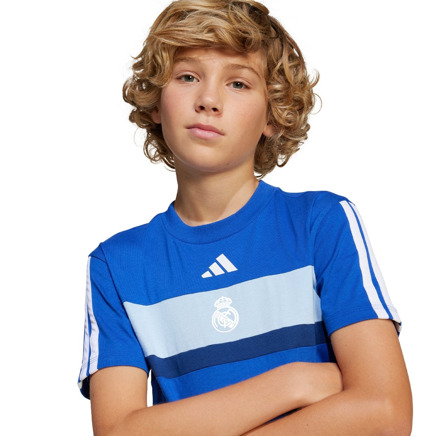 Kids adidas Tiberio T-Shirt Blue