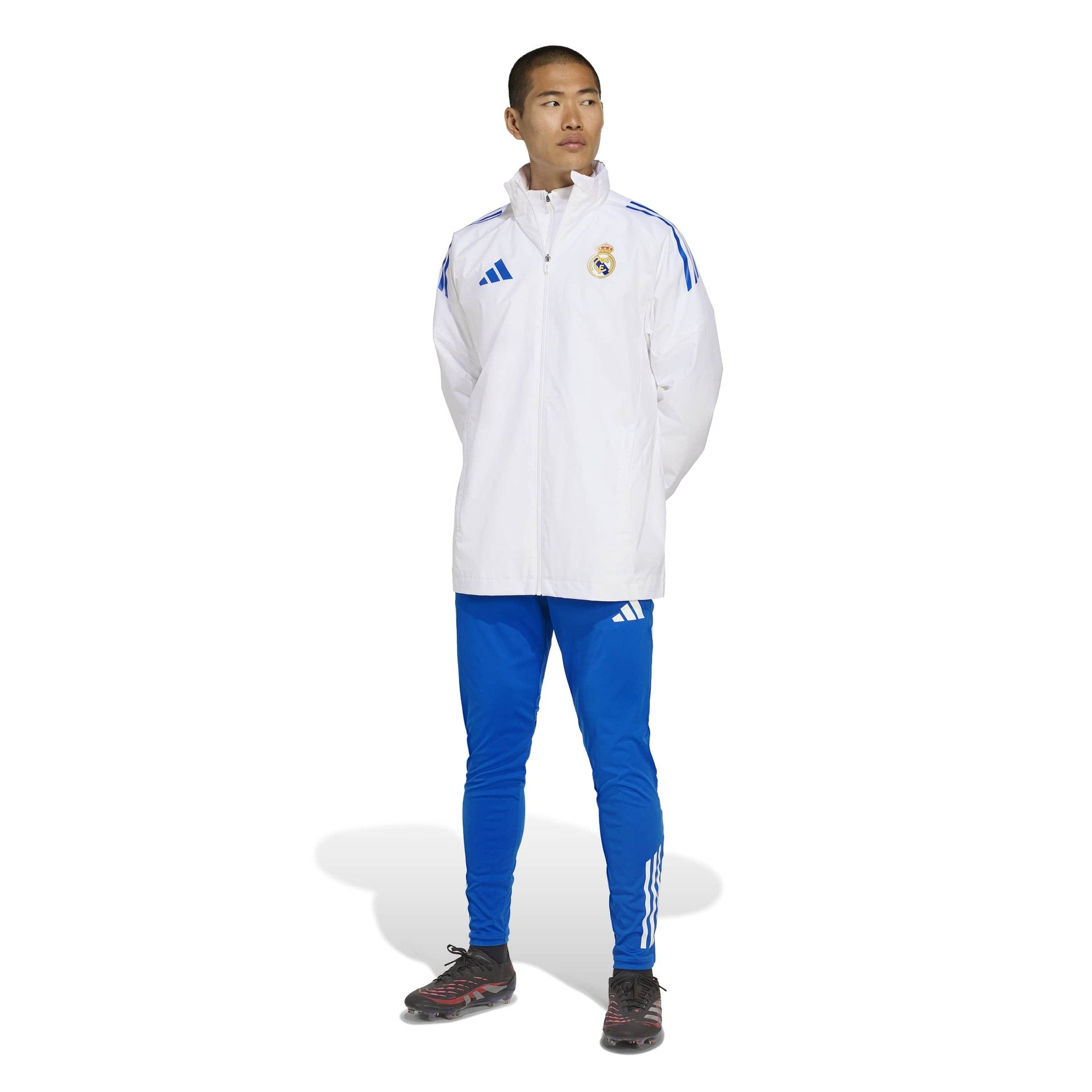 Mens adidas UCL Training All Weather Jacket 25/26 White – Real