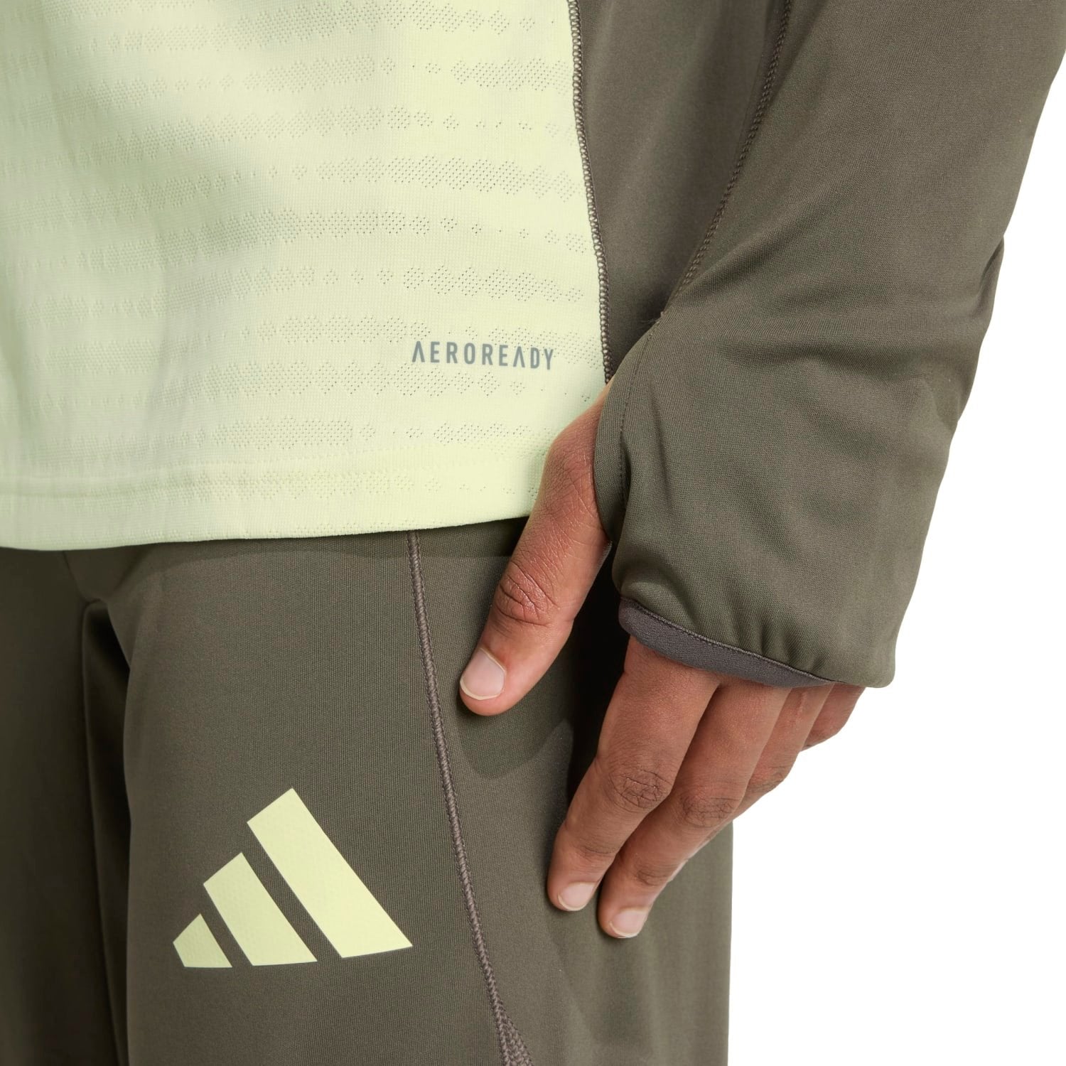 Mens adidas Pro Training Top 25/26 Lime Green