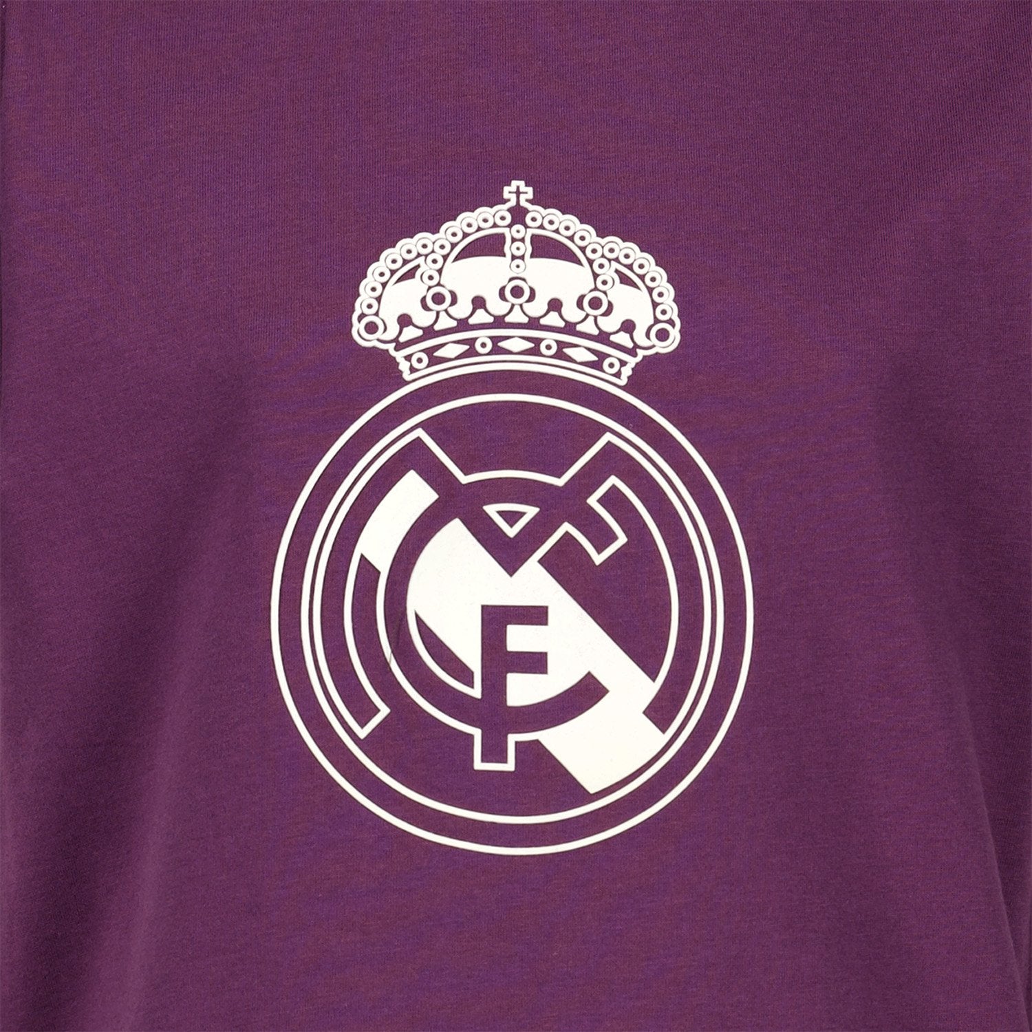 Kids Color Crest T-Shirt Purple Real Madrid