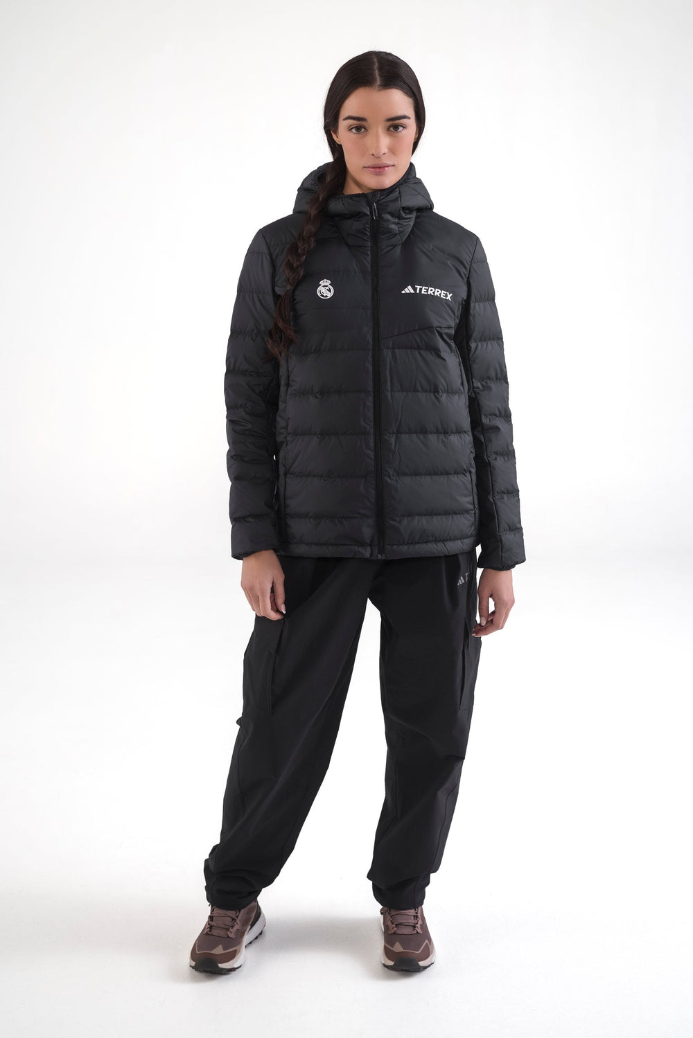 Womens adidas Terrex CLIMAWARM Rain Down Jacket Black