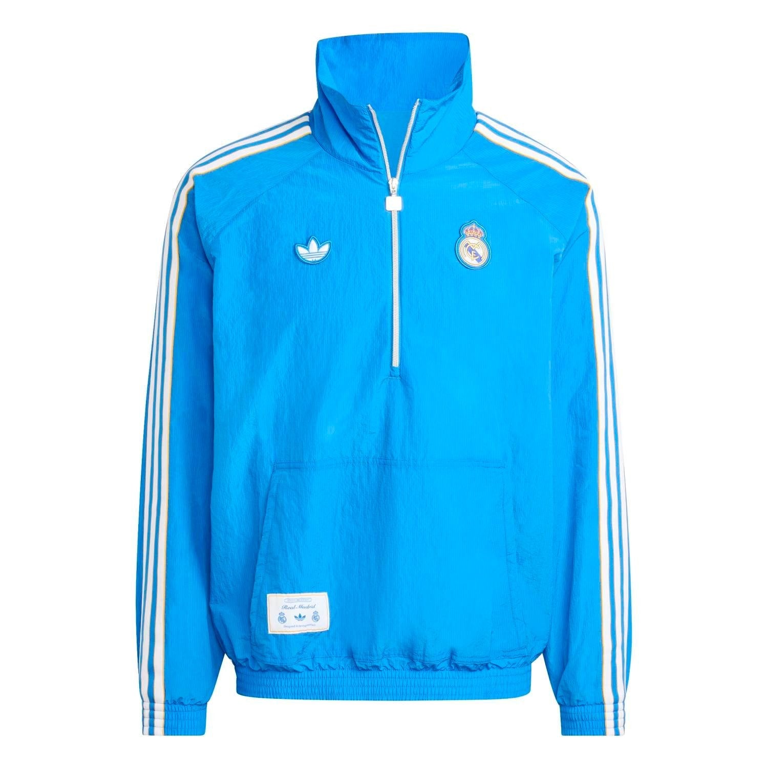 Mens adidas Originals Terrace Icons Half Zip Jacket 25/26 Blue