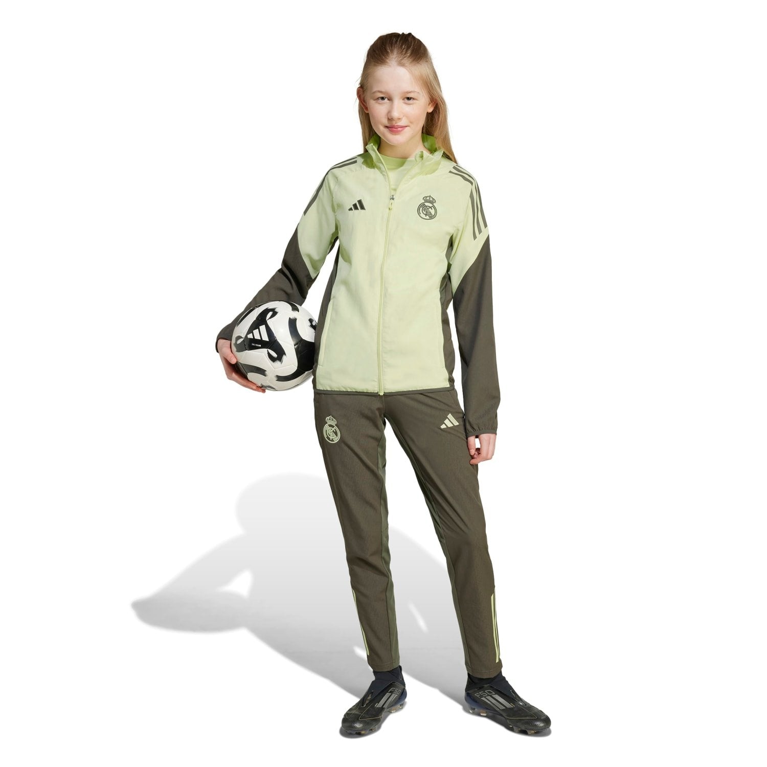 Kids adidas Training Tracksuit Jacket 25/26 Lime Green