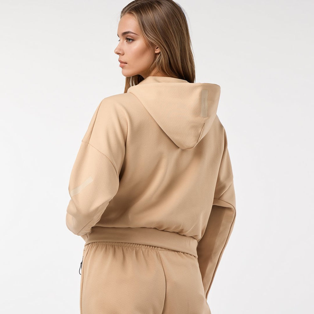 Womens Adidas Real Urban Full Zip Beige