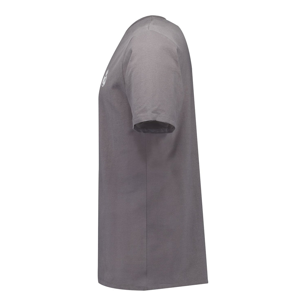 Mens Real Madrid White Dreams Pijama Set Henley Shorts Grey